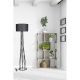 Scandinavian Floor Lamp, 150 cm Tall, Brown & Mustard, 100% FIR Tree Frame, E27 Socket, On/Off Switch, Stylish & Functional Lighting for Modern Spaces