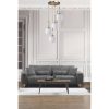 Scandinavian Glam Chandelier, White Metal, 70 cm