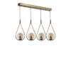 Scandinavian Chandelier, Copper, 65 cm | 100% Metal, Adjustable Height, E27 Socket