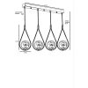 Scandinavian Chandelier, Copper, 65 cm | 100% Metal, Adjustable Height, E27 Socket