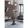 Modern White Chandelier, 65 cm, 100% Metal, E27 Socket