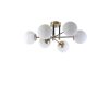 Modern White Chandelier, 65 cm, 100% Metal, E27 Socket
