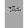 Scandinavian Chandelier, 65 cm, Black & Fume Metal Design