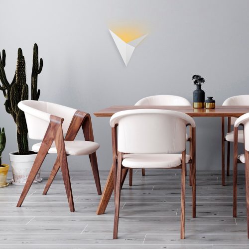 Modern White Wall Lamp, Metal Body, 34x5 cm | G9 Socket, IP20 | Stylish Lighting for Home & Office
