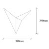 Modern White Wall Lamp, Metal Body, 34x5 cm | G9 Socket, IP20 | Stylish Lighting for Home & Office