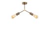 Vintage Copper Chandelier, 34x10cm, 2xE27, Modern Glam