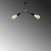 Modern Black Chandelier, Metal Body, 34x10cm, IP20