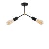 Modern Black Chandelier, Metal Body, 34x10cm, IP20