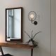 Industrial Black Wall Lamp, Metal Body, E27 Socket, 38 cm