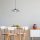 Industrial Black Chandelier, Adjustable Height, 50 cm