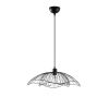 Industrial Black Chandelier, Adjustable Height, 50 cm