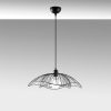 Industrial Black Chandelier, Adjustable Height, 50 cm