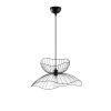 Industrial Black Chandelier, Adjustable Height, 50 cm