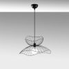 Industrial Black Chandelier, Adjustable Height, 50 cm