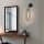 Elegant Black & Gold Wall Lamp, Metal Body, 45 cm