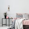 Vintage Metal Wall Lamp, 48 cm, Modern Glam Design
