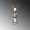 Vintage Metal Wall Lamp, 48 cm, Modern Glam Design