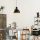 Modern Black Chandelier, Iron Body, 30x124 cm | Adjustable Height, E27 Socket, Industrial Design
