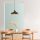 Modern Black Chandelier, 36 cm, Adjustable Height | Metal Body, E27 Socket, Industrial Design