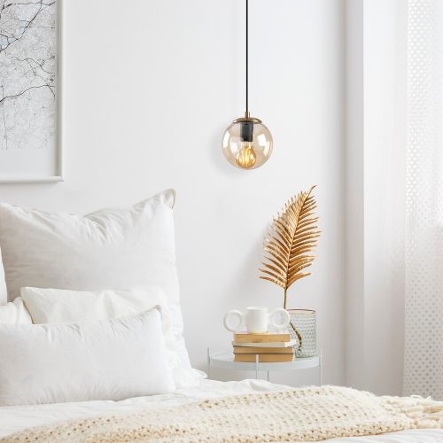 Scandinavian Chandelier, Yellow & Vintage, 110 cm Height