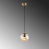 Scandinavian Chandelier, Yellow & Vintage, 110 cm Height