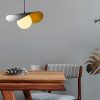 Modern Industrial Chandelier, Black & White, 32x38cm