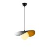 Modern Industrial Chandelier, Black & White, 32x38cm