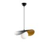Modern Industrial Chandelier, Black & White, 32x38cm