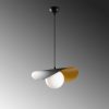 Modern Industrial Chandelier, Black & White, 32x38cm