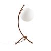Modern Table Lamp, Metal & Glass, Vintage/White, 43 cm