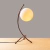 Modern Table Lamp, Metal & Glass, Vintage/White, 43 cm