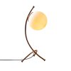Modern Table Lamp, Metal & Glass, Vintage/White, 43 cm