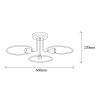 Modern Black Chandelier, Iron Body, 66x66cm, IP20