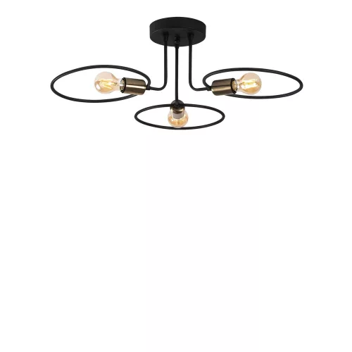 Opviq , 584TTM1294 , Circle - 1341 , Black Color , Chandelier , With E27 Socket
