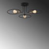 Modern Black Chandelier, Iron Body, 66x66cm, IP20