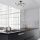 Elegant Black Chandelier, Metal Body, 66 cm , 6 x E27