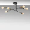 Opviq , 584TTM2104 , Fleur - 1501 , Black Color , Chandelier , With E27 Socket