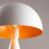 Modern White Table Lamp, Metal Body, 52 cm Height | E27 Socket, 40W Max, Scandinavian Design, IP20