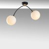 Modern Industrial Chandelier, White & Black, 51x15 cm