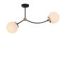 Scandinavian Chandelier, Metal & Glass, 72 x 15 cm