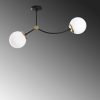 Scandinavian Chandelier, Metal & Glass, 72 x 15 cm