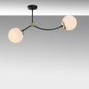 Scandinavian Chandelier, Metal & Glass, 72 x 15 cm
