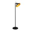 Modern Industrial Floor Lamp, Black & Gold, 145 cm