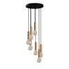Vintage Metal Chandelier, 40x136 cm, Adjustable Height