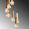 Vintage Metal Chandelier, 40x136 cm, Adjustable Height