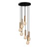 Vintage Metal Chandelier, 40x136 cm, Adjustable Height