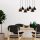 Modern Black Chandelier, Metal Body, 88x40 cm | Adjustable Height, 7xE27 Socket, Industrial Design