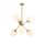 Modern Gold & White Chandelier, 55x55cm, 6xE27 Socket