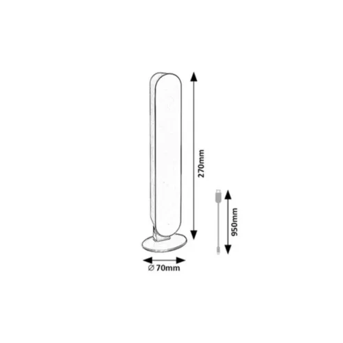Rábalux , 76016 , Parker , Decorative lights , black , IP20