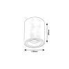 Rábalux , 71161 , Kobald , Recessed and surface mounted lighting , grey , IP20 , GU10